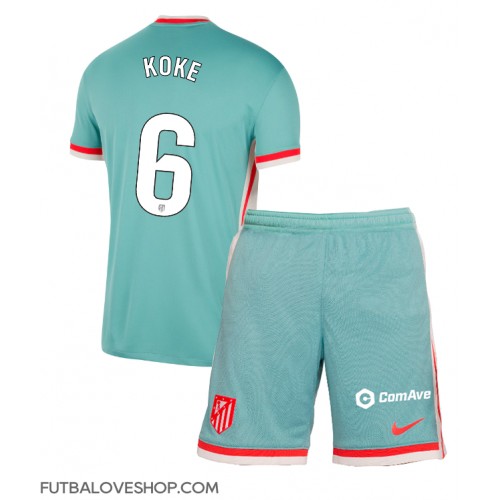 Dres Atletico Madrid Koke #6 Preč pre deti 2024-25 Krátky Rukáv (+ trenírky)